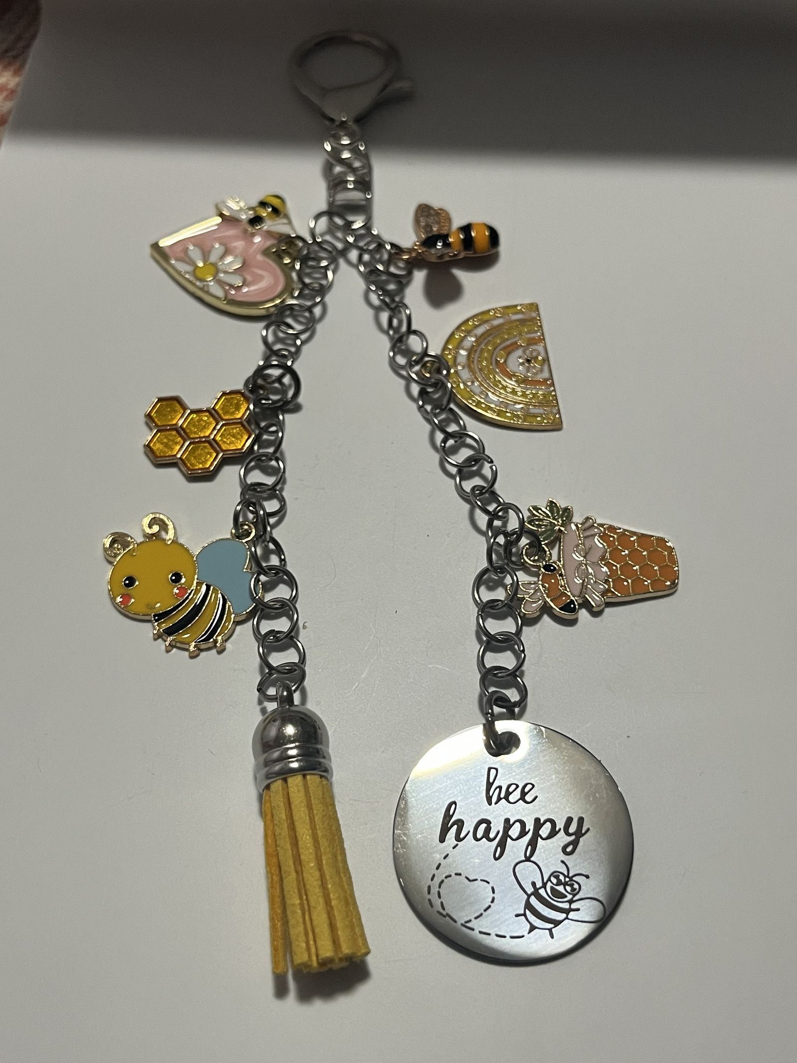 Bee Happy Accessory Charm, Double Strand