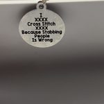 I Cross Stitch Accessory Charm view 2