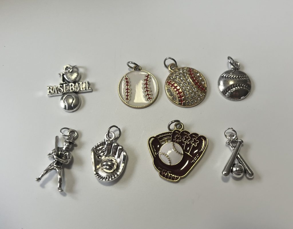 Baseball charms